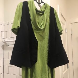 Lane Bryant Vest & Cowl Neck Combo